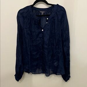 Banana Republic Navy Women's Blouse